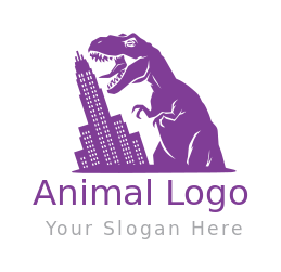 dinosaur eating Chicago Willis Tower