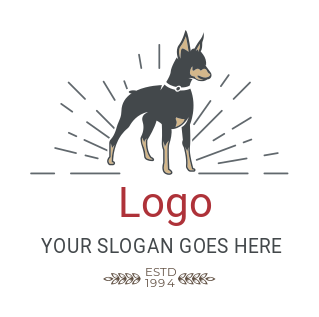 Doberman logo | Doberman, Animal logo, ? logo