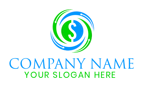 dollar sign inside arrows 