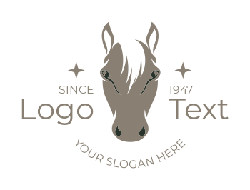 make an animal shelter logo donkey head