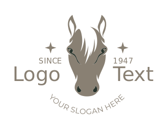 make an animal shelter logo donkey head