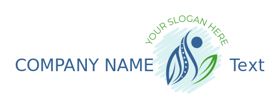 physical therapist logo dots in abstract person