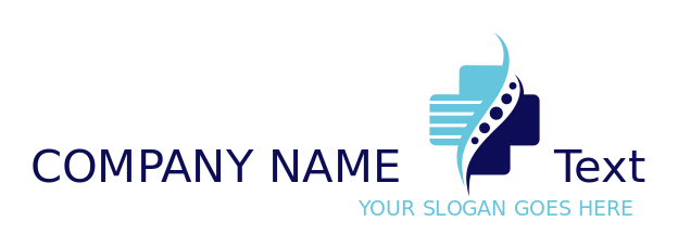 physical therapist logo dots merged with cross