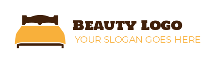 furniture store logo abstract double bed