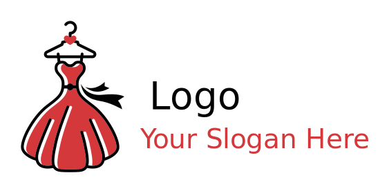 make an apparel logo dress on hanger - logodesign.net