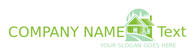 property logo drive way in front of house