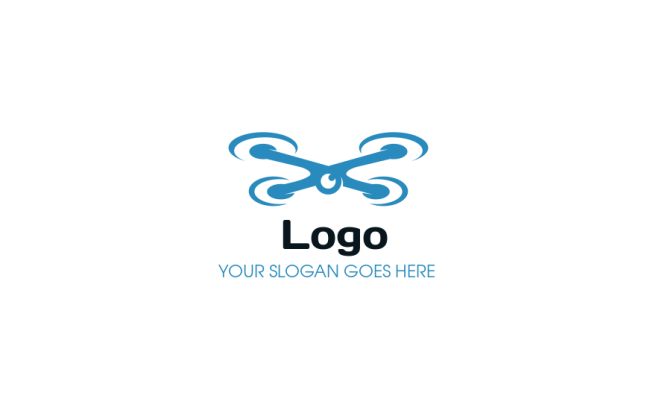 create a security logo minimal style drone