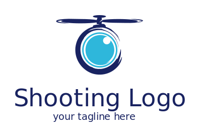 photography logo camera lens of drone propellers