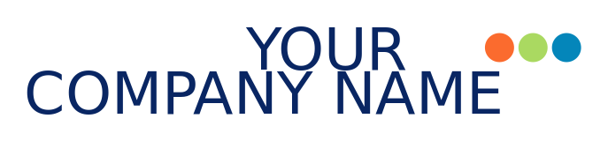 text logo icon edgy with three dots