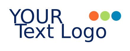 text logo icon edgy with three dots