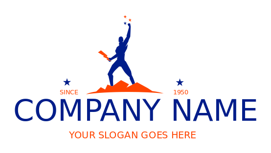 energy logo electrician holding electric bolt