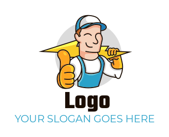 energy logo electrician with electric bolt
