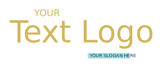 text logo elegant serif and sans serif font