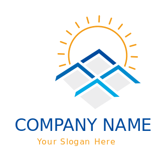 energy logo template Solar