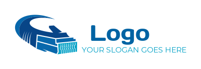 IT logo maker ethernet cables for IT - logodesign.net