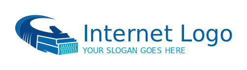 IT logo maker ethernet cables for IT - logodesign.net