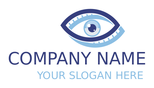 optometry logo maker eye with eyelashes