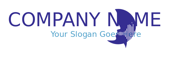 communication logo face circular speech bubble