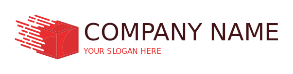 make a logistics logo fast moving box - logodesign.net