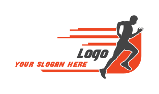 generate a fitness logo of fast running person | Logo Template by ...