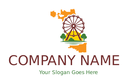 ferris wheel in Navy Pier in Chicago map