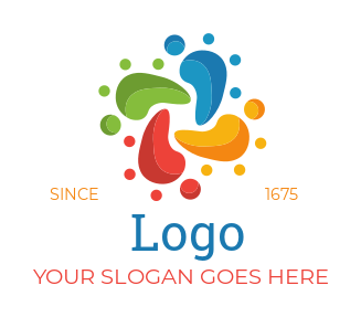 entertainment logo image colorful footprints