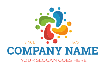 entertainment logo image colorful footprints