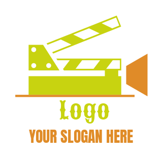 media logo online film clapper board