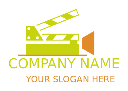 media logo online film clapper board