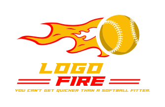 fire on flying softball