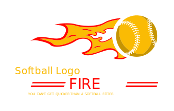 Misc softball logos hot shots flame logo picture by bryanwhite56. Softball Ball Logo - Free Softball Logos Softball League Logo Gallery Logodesign Net