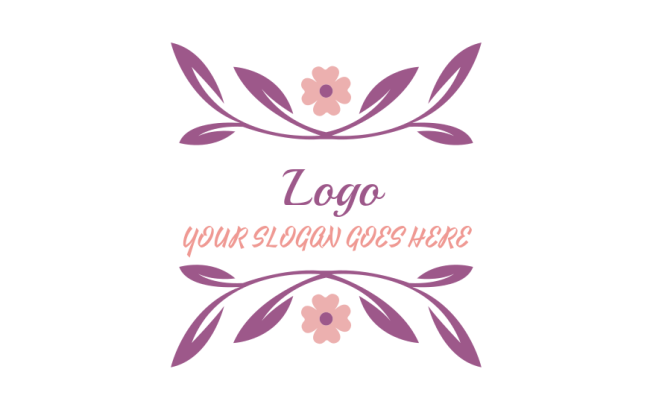 floral design with flower and leaves icon