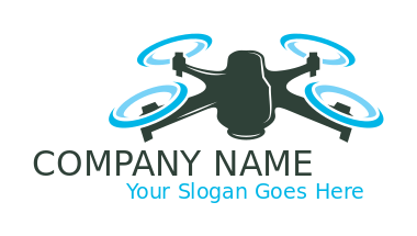 make a security logo flying drone