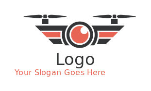photography logo drone propellers and camera