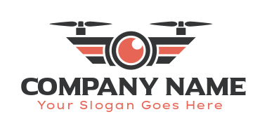 photography logo drone propellers and camera