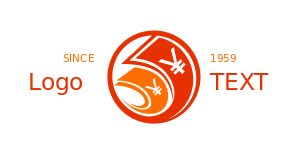 finance logo icon folding yen notes in circle