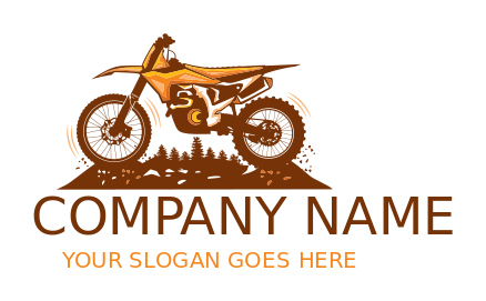 transportation logo forest hills and trail bike