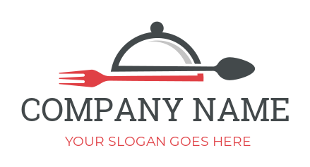 restaurant logo maker fork merged with spoon