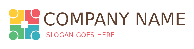 community logo colorful people in square