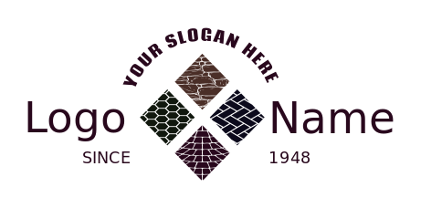 paving logo four tiles forming rhombus