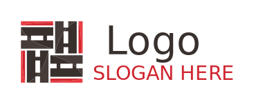 logistics logo four roads in square block