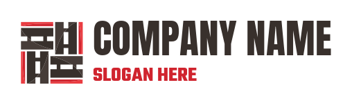 logistics logo four roads in square block