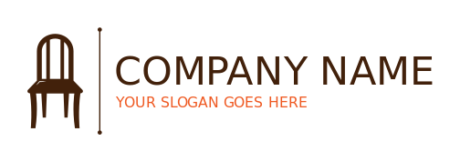 home decor logo dining chair silhouette