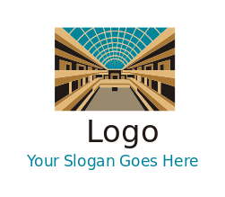 Galleria shopping mall in Houston city logo