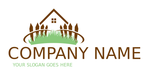 fencing logo garden and house