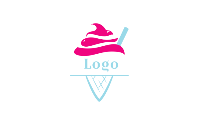gelato swirls on cone 