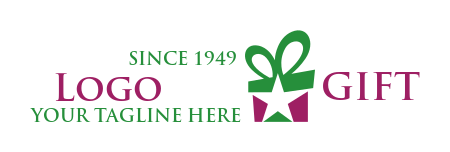 gift shop logo symbol box with star