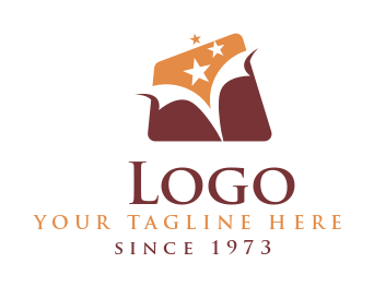 gift shop logo maker present with stars