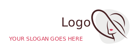generate a fashion logo girl face with hat