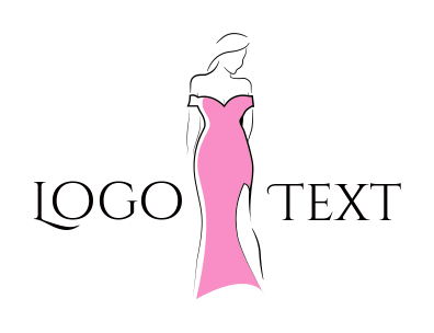 pink dress logo minimalist pink dress woman logo symbol icon vector graphic design illustration idea creative 5523032 Vector Art at Vecteezy